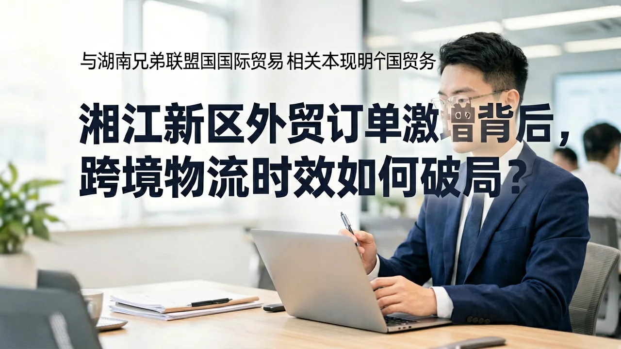湘江新区外贸订单激增背后，跨境物流时效如何破局？